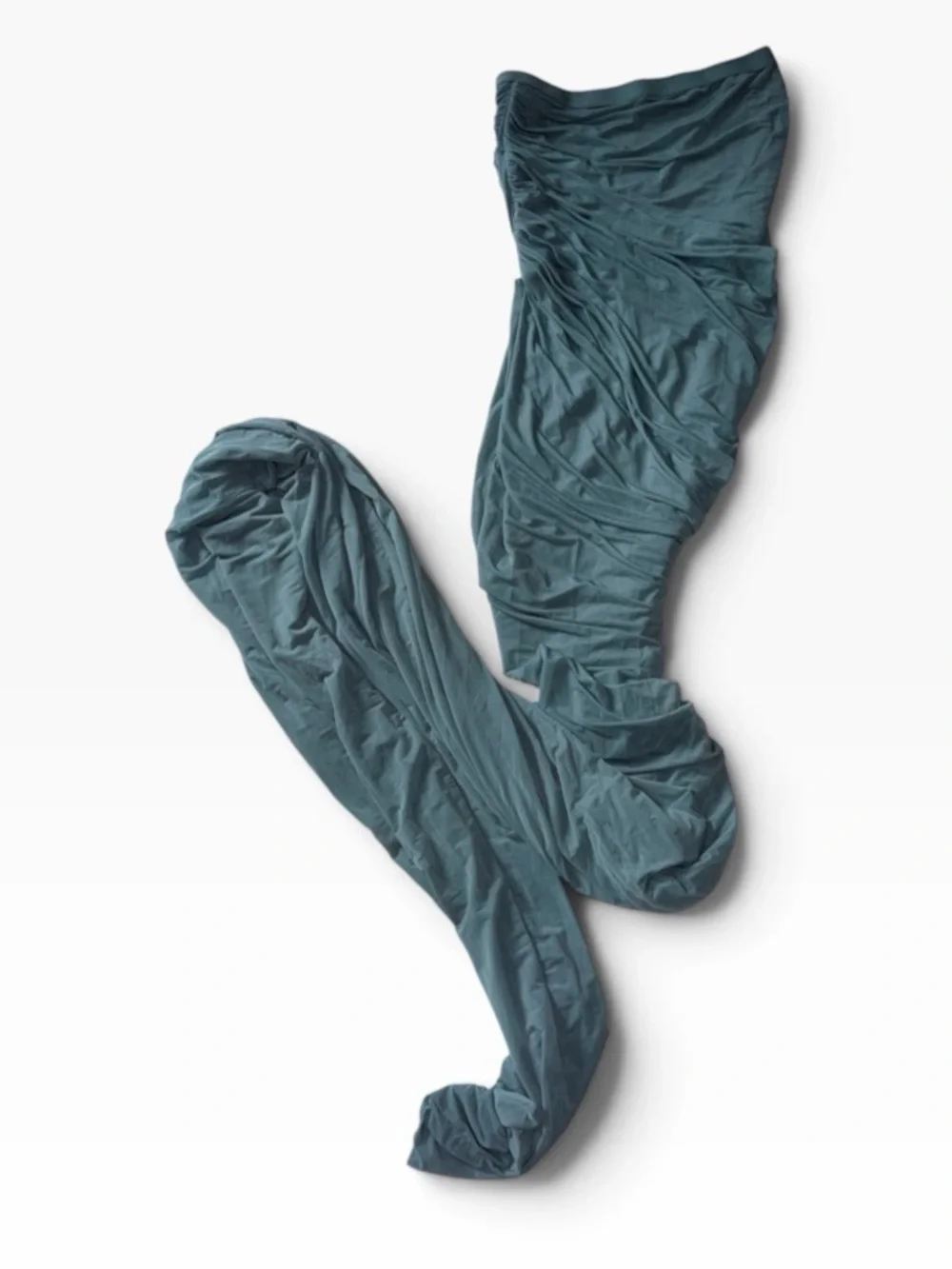 Rick Owens Edfu Mouthwash Ruched Draped Asymmetrical Maxi Train Skirt US 4